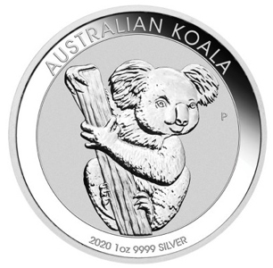 8-moedas de prata pura-koala